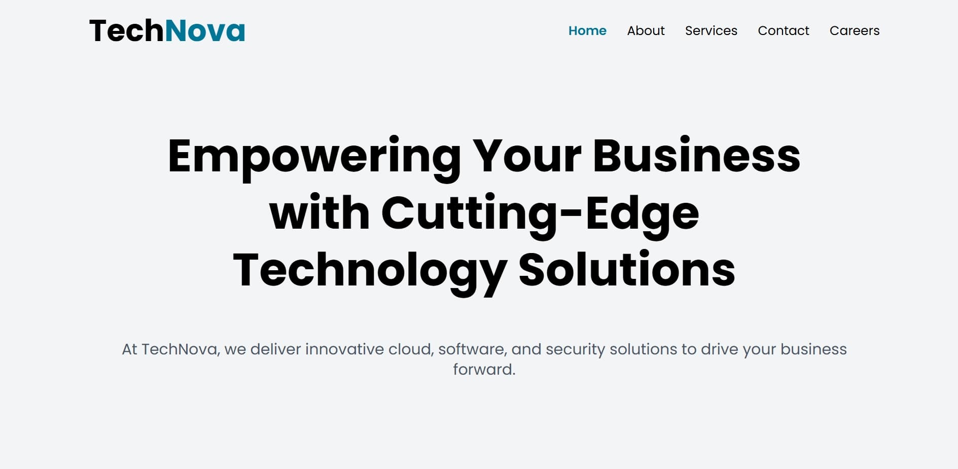 TechNova project screenshot